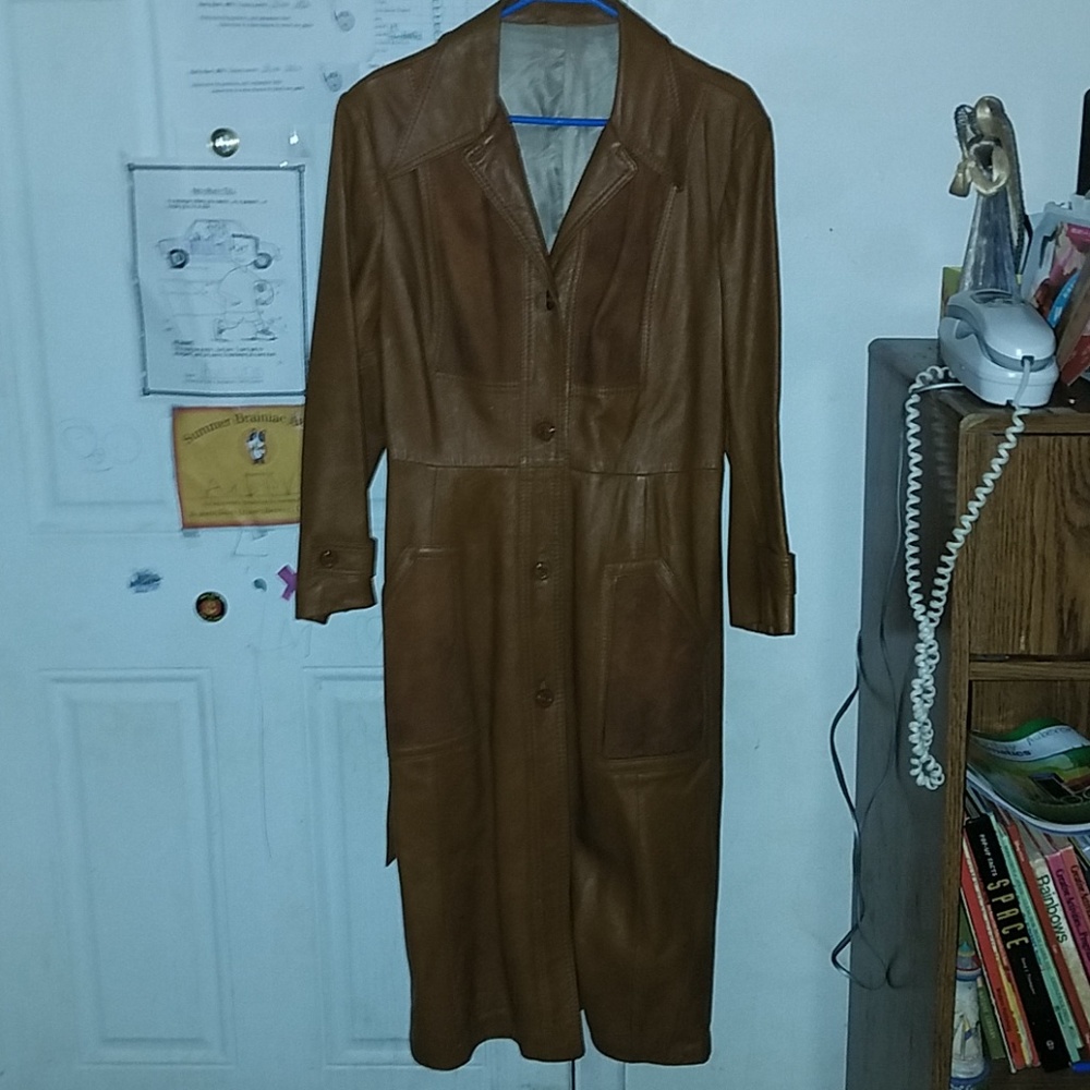 Vintage 70s leather and suede coat